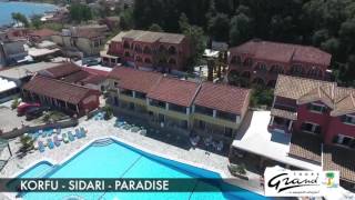 Korfu  Sidari  Paradise apartman drón videó [upl. by Lubbi]