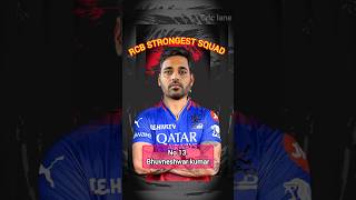 IPL 2025 RCB 15 members squad ipl2025 cricket rcbsquad rcb ytshortsindia trending shorts [upl. by Kennan]