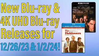 New Bluray amp 4K UHD Bluray Releases for December 26th 2023 amp January 2nd 2024 [upl. by Guimar873]