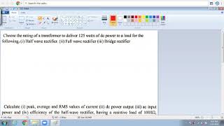 Problems on Rectifiers Part  1 [upl. by Maxwell]