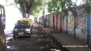 Dharavi Slums Painted Wall  Grand Mumbai Tours [upl. by Siskind]