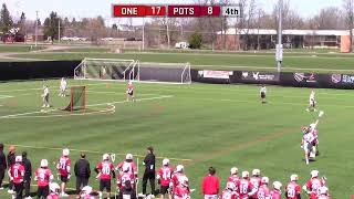 Mens Lacrosse vs Oneonta [upl. by Fitzsimmons]