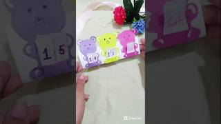 Diy cute calendar 🗓💜table calendarpaper calendarcalendar for table decorshortsdiytrending [upl. by Montana36]