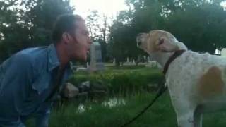 Howling at the Moon with Waylon Lewis and his dog Redford [upl. by Kcered]