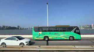 Bus ride Macau Outer Harbour Ferry Terminal to MGM Cotai 202402 [upl. by Ailyn]