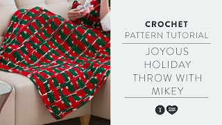 Joyous Holiday Crochet Throw with The Crochet Crowd [upl. by Negah]