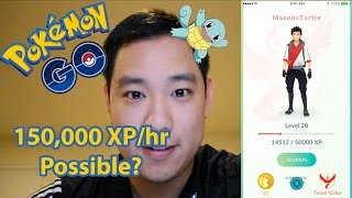 POKEMON GO  150000 xp an hour SMARTEST METHOD TO GAIN XP [upl. by Atteiram]