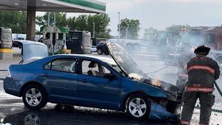 Buena Vista MI VEHICLE FIRE Scene [upl. by Lou781]