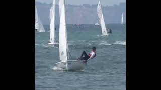 Spanish dancing balance on sailboat European Junior Sailing Championship for 420 amp 470 boats [upl. by Asereht]