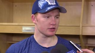 Maple Leafs PostGame Frederik Andersen  April 1 2017 [upl. by Fink336]