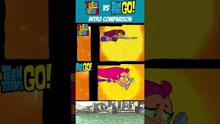 Teen Titans 2003 vs Teen Titans GO Intro Comparison [upl. by Atkins]