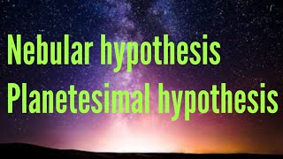 Nebular hypothesis and Planetesimal hypothesis explanation in Tamil with notes [upl. by Spring273]