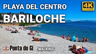 4K La PLAYA  visitada de BARILOCHE verano 2023 balneario del CENTRO walkingtour  ARGENTINA [upl. by Adnoved633]