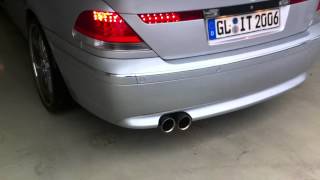 BMW E65 E66 745 Li Tunnel Sound Exhaust Breyton Spirit 22quot Zoll [upl. by Thomasin]