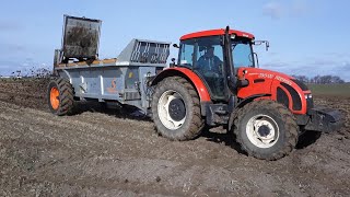 Testujemy rozrzutnik Alima spreader 10 Zetor Forterra 11441 Manitou MLT627 [upl. by Karlie94]