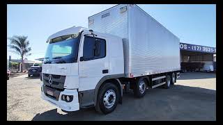 MercedesBenz Atego 3030 quartoeixo ano 2017 com baú SB Veiculos Caminhoes e Utilitarios [upl. by Cash]