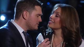 Michael Bublé Duet With Thalia  Mis DeseosFeliz Navidad  Live From NBC New York [upl. by Aneeres773]