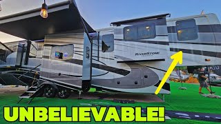 BRAND NEW RV FLOORPLAN From Forest River Riverstone 425FO Fifth Wheel [upl. by Aniala]