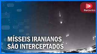 IMPRESSIONANTE Vários mísseis iranianos são interceptados pela Jordânia [upl. by Matland]