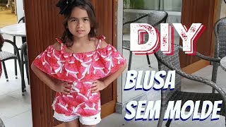 COMO FAZER BLUSA OMBRO A OMBRO OU CIGANINHA [upl. by Higgins]