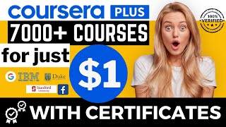 Coursera Offer ALERT 🎁  7000 Courses with Certificates 🎉  Coursera Plus Discount November 2023 [upl. by Benco]