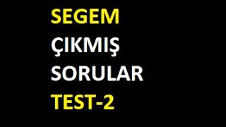 Segem Çıkmış Sorular2 [upl. by Noeht]