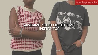 How to Minimize Your Chest Size Instantly  NO Sports Bras [upl. by Tiffani344]