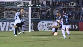 Montevideo Wanderers 1  1 Racing Club Copa Libertadores 2015 [upl. by Cirda33]