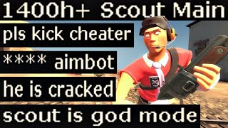 The Annoying Cheating Scout🔸1400 Hours Experience TF2 Gameplay [upl. by Egedan]