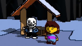 Sans chilling in Undertale [upl. by Anyg]