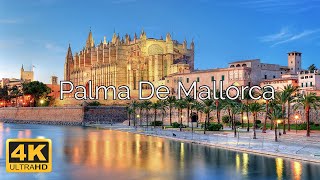 Palma de Mallorca Spain 🇪🇸  4K Drone Footage [upl. by Marlene601]