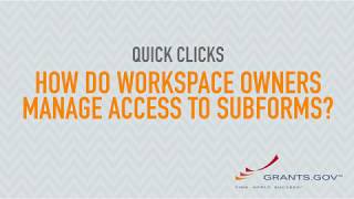 Quick Clicks How Do Workspace Owners Manage Access to Subforms [upl. by Tansey]