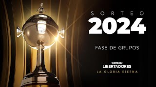 EN VIVO  SORTEO DE LA FASE DE GRUPOS  CONMEBOL LIBERTADORES 2024 [upl. by Ynatil899]