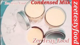 Instant Homemade Condensed Milk  Condensed Milk Recipe urdu amp Hindi by Zee Testy Food [upl. by Nylatsirk]