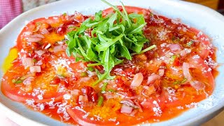 Carpaccio de Tomates  Recette Facile et Rapide  Impressionnez votre Famille et vos Amis [upl. by Kokoruda]