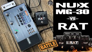 NUX MG 30 vs RAT Distortion  How to install Patch and IR  External Pedal Send Return [upl. by Lorusso]