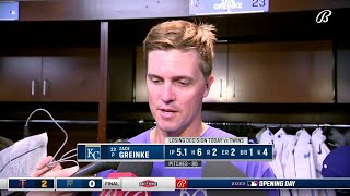 Zack Greinke Felt good overall in Opening Day start [upl. by Eittap]