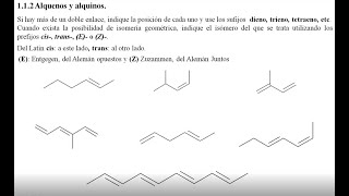 4 Nomenclatura Organica Alquenos Isómeros Geométricos Cis Trans E y Z [upl. by Mellen]