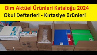 Bim Aktüel Ürünleri Kataloğu 2024  Okul Defterleri  Kırtasiye ürünleri keşfet [upl. by Ahaelam]