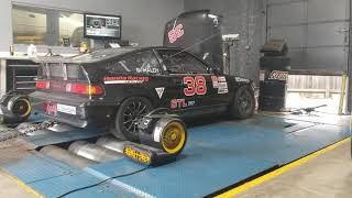 Honda CRX B16 All Motor Dyno Pull [upl. by Areta550]