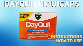 Dayquil Liquicaps how to use Mechanism of action Uses Dosage Side Effects [upl. by Nerrad296]