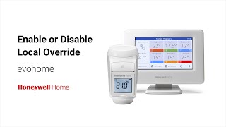 Enable or Disable Local Override on evohome [upl. by Witte354]