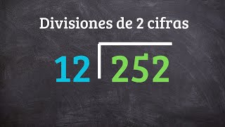 COMO HACER DIVISIONES DE 2 CIFRAS [upl. by Chadd]