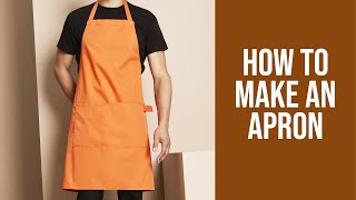 DIY How To Make An Apron For Beginners [upl. by Ahsenor]