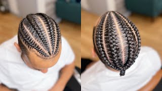 How To Mens Braids  Braided Man Bun [upl. by Dede]