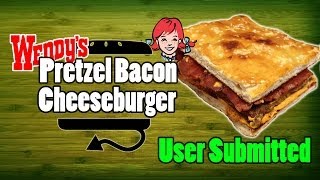 Wendys Pretzel Bacon Nacho Cheese Burger [upl. by Hsenid]