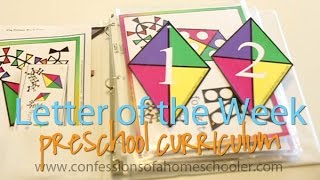 Letter of the Week Preschool Curriculum [upl. by Stranger631]