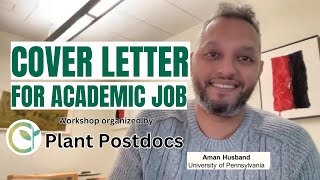 How to prepare a cover letter for academic job [upl. by Eisele]