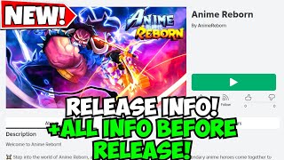 All Info About Anime Reborn Before Release Release Theory Speculation [upl. by Evelin]