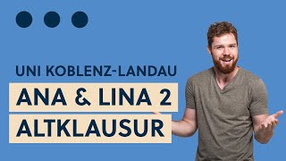 Livestream Altklausur Analysis amp Lineare Algebra 2 Teil 2 Lineare Algebra Uni KoblenzLandau [upl. by Khan]